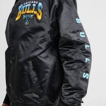 Chicago Bulls Gamma 6-Time Champs Black Satin Jacket