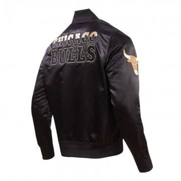 Chicago Bulls Gold Logo Satin Jacket Chicago Bulls Gold Logo Satin Jacket