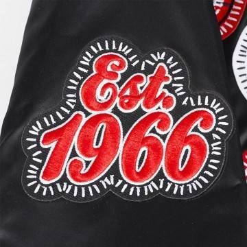 Chicago Bulls DIY Pick Stitch Classic Rib Satin Jacket Chicago Bulls DIY Pick Stitch Classic Rib Satin Jacket