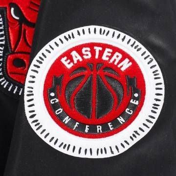 Chicago Bulls DIY Pick Stitch Classic Rib Satin Jacket Chicago Bulls DIY Pick Stitch Classic Rib Satin Jacket