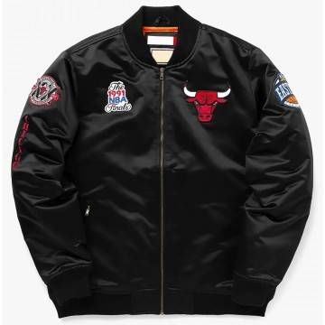Chicago Bulls Bomber Black...