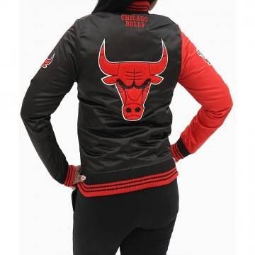 Chicago Bulls Two Tone Satin Jacket Chicago Bulls Two Tone Satin Jacket