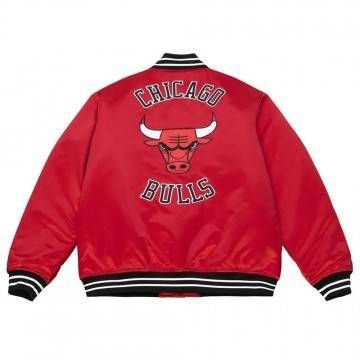 Chicago Bulls Heavyweight Red Satin Jacket