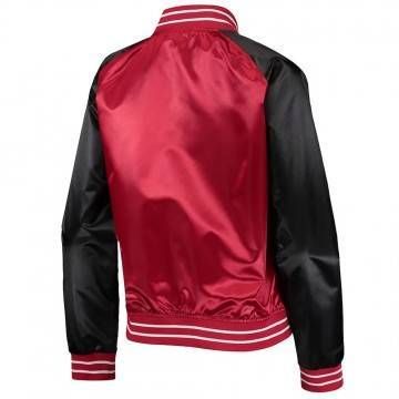 Chicago Bulls Hardwood Classics Red and Black Satin Jacket