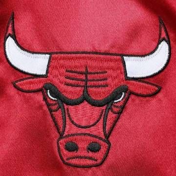 Chicago Bulls Hardwood Classics Red and Black Satin Jacket