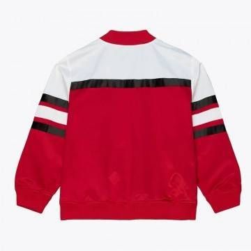 Chicago Bulls Special Script Red and White Satin Jacket Chicago Bulls Special Script Red and White Satin Jacket