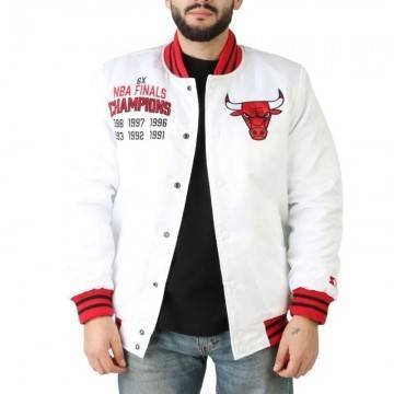 Champions Chicago Bulls White 6X Finals Jacket