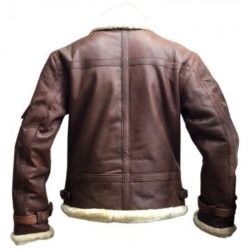 Mens Aviator B3 Sheepskin Brown Leather Bomber Jacket Mens Aviator B3 Sheepskin Brown Leather Bomber Jacket