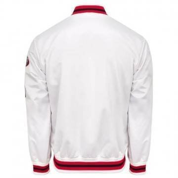 Chicago Bulls City Collection White Varsity Satin Jacket