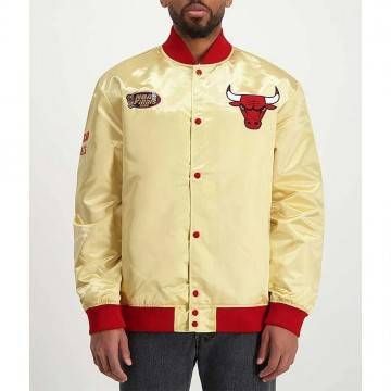 Chicago Bulls Gold Satin...
