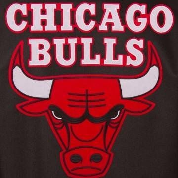 Chicago Bulls Black & Red Twill Jacket