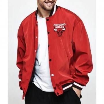Chicago Bulls Red Bomber Jacket