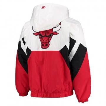 The Line-up Oxford Chicago Bulls Hoodie Half-Zip Jacket