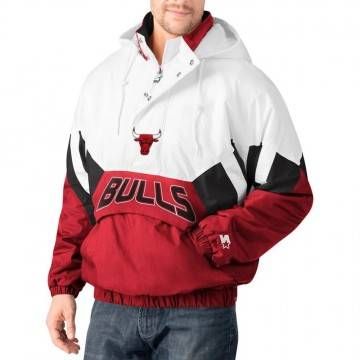 The Line-up Oxford Chicago Bulls Hoodie Half-Zip Jacket