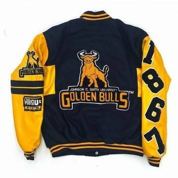 JCSU Golden Bulls Ole Skool Letterman Jacket JCSU Golden Bulls Ole Skool Letterman Jacket