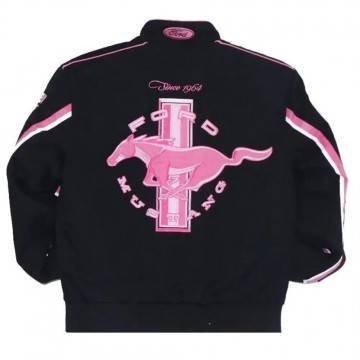 Ford Mustang Pink And Black Jacket