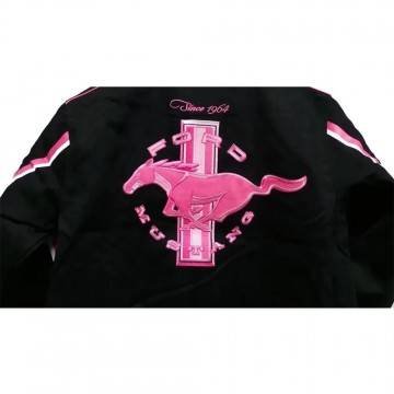 Ford Mustang Pink And Black Jacket