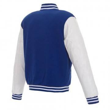 Durham Bulls Varsity Jacket Royal White Full Snap