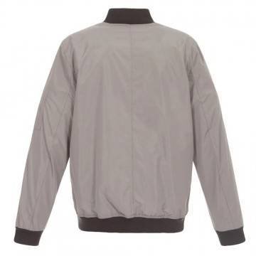 Chicago Bulls Grey Lightweight Nylon Bomber Jacket Chicago Bulls Grey Lightweight Nylon Bomber Jacket