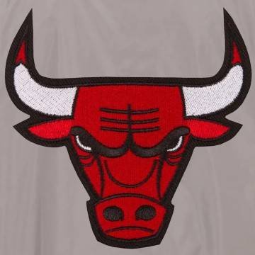 Chicago Bulls Grey Lightweight Nylon Bomber Jacket Chicago Bulls Grey Lightweight Nylon Bomber Jacket
