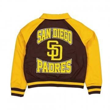 San Diego Padres Brown and Gold Throwback Jacket