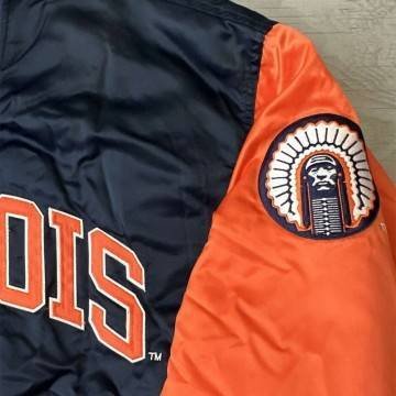 90s Illinois Fighting Illini Vintage Jacket