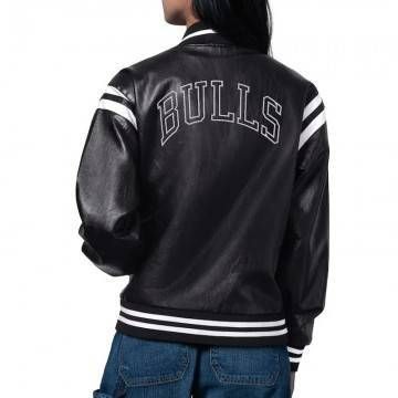 Chicago Bulls High Heat Black Varsity Jacket Chicago Bulls High Heat Black Varsity Jacket