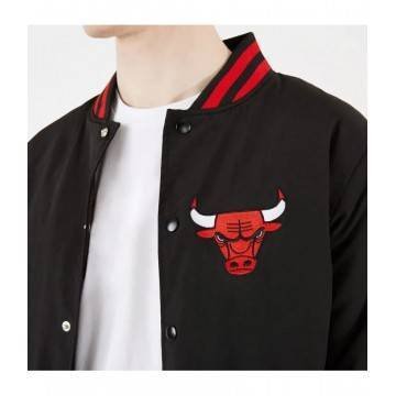 Chicago Bulls Bomber Black Cotton Jacket Chicago Bulls Bomber Black Cotton Jacket