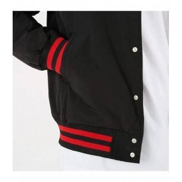 Chicago Bulls Bomber Black Cotton Jacket Chicago Bulls Bomber Black Cotton Jacket