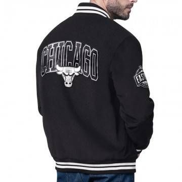 Chicago Bulls Blackout Corduroy Varsity Jacket