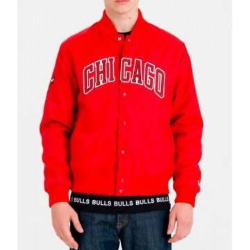 Chicago Bomber Wordmark Red...