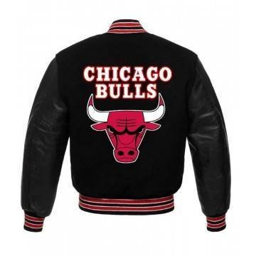 Chicago Bulls College Black Jacket