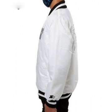 Chicago Bulls White Satin Jacket Chicago Bulls White Satin Jacket