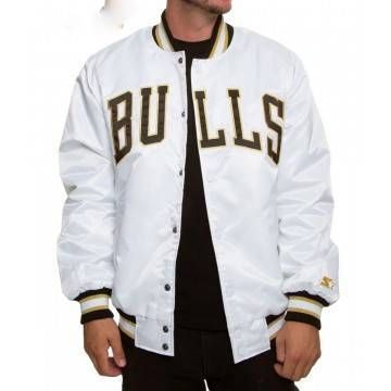 Chicago Bulls White Satin...