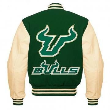 South Florida Bulls Green Varsity Jacket