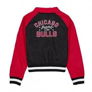 Chicago Bulls Black and Red Throwback Jacket