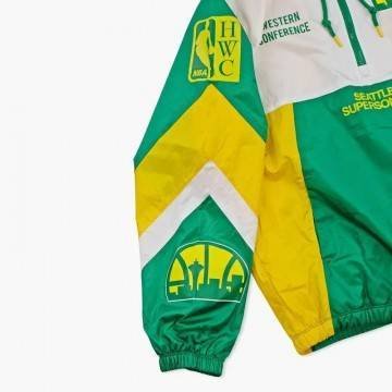 Team Origins Seattle Supersonics Anorak Windbreaker Jacket Team Origins Seattle Supersonics Anorak Windbreaker Jacket