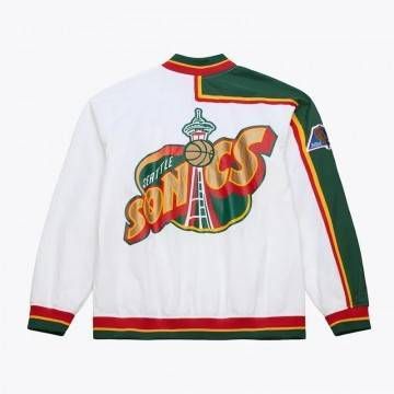 1995–96 Seattle SuperSonics White Warm-Up Jacket