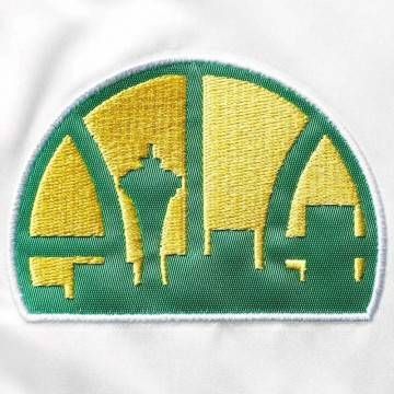 Green Seattle SuperSonics Special Script Satin Jacket