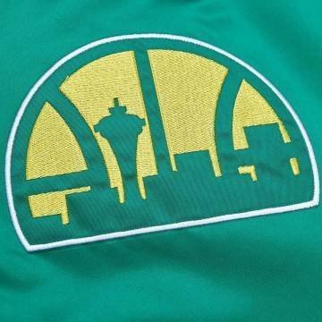 Seattle Supersonics Heavyweight Green Satin Jacket Seattle Supersonics Heavyweight Green Satin Jacket