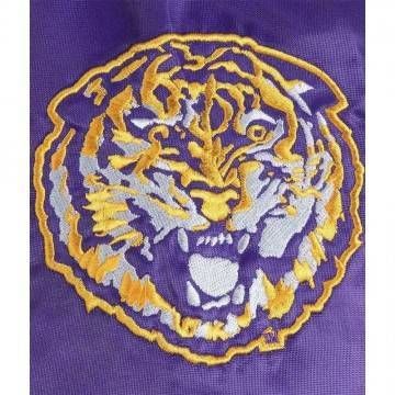 LSU Tigers The Enforcer Purple Varsity Satin Jacket
