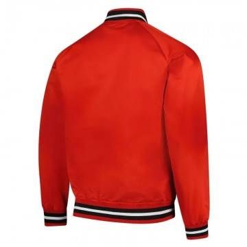 Wisconsin Badgers Red Satin Jacket