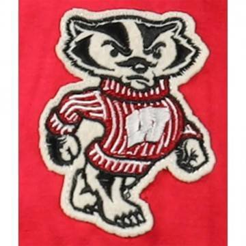 University of Wisconsin Red Satin Windbreaker Jacket