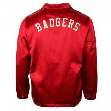 University of Wisconsin Red Satin Windbreaker Jacket