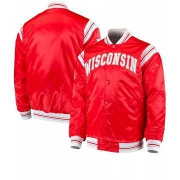 Wisconsin Badgers Starter Satin Red Jacket
