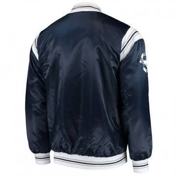 Penn State Nittany Lions The Enforcer Navy Blue Satin Jacket Penn State Nittany Lions The Enforcer Navy Blue Satin Jacket