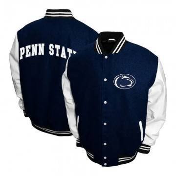 Penn State Nittany Lions Graduate Navy & White Varsity Jacket