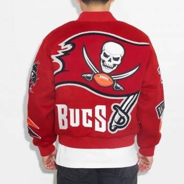 Tampa Bay Buccaneers Pennant Red Varsity Wool Jacket