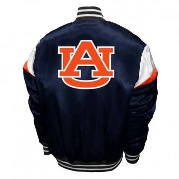 Auburn Tigers Power Navy Satin Jacket Auburn Tigers Power Navy Satin Jacket