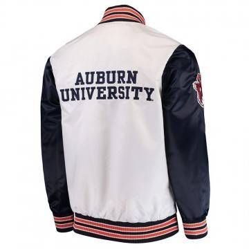 Auburn Tigers The Rookie White Satin Jacket